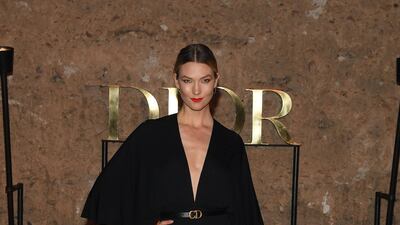 Model Karlie Kloss attends the Christian Dior Cruise 2020 show in Marrakech. Getty Images
