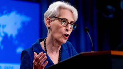 US deputy secretary of State Wendy Sherman. Photo: AFP