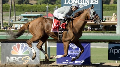 California Chrome and Victor Espinoza cruise to a win in the Awesome Again Stakes on Sunday in California. Benoit Photo / AP / October 2, 2016
