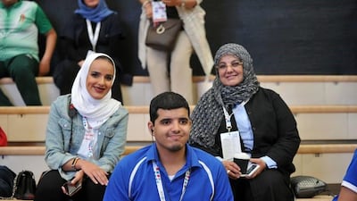 Ahmed Al Nasrallah, a member of Kuwait’s Special Olympic national bowling team, is one of more than 1,000 athletes from 31 taking part in the Mena Games in Abu Dhabi this week. Courtesy Special Olympics IX Mena Games