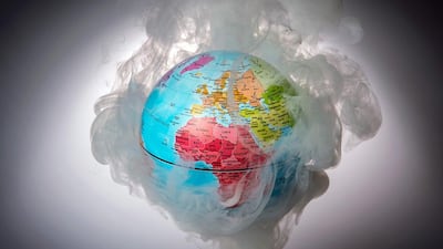 An illustration picture taken from the 2015's Conference of the Parties (COP 22) in Paris showing the concern over climate change Lionel Bonaventure / AFP