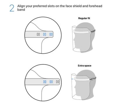 Apple has released a guide for the construction of its protective face shields. Apple