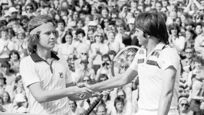 John McEnroe v Jimmy Connors: The two Americans were flashy and fun to watch on court. While McEnroe was famous for his temper and his arguments with the chair umpires, Connors could be intense as well. They met in 33 matches, with McEnroe winning 20 of those. He also led his older opponent 6-3 at the majors. But Connors (8) won one grand slam title more than McEnroe (7). Roger Jackson / Getty Images