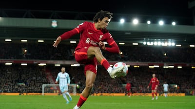 Right-back: Trent Alexander-Arnold (Liverpool) – Set a new personal best with his 16th assist of the season and made a superb goal-line clearance in the victory over West Ham. PA