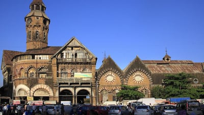 Designed by British architect William Emerson, the blend of Norman and Flemish architectural styles makes Crawford Market look like more of a fort than a market. Subhash Sharma for The National