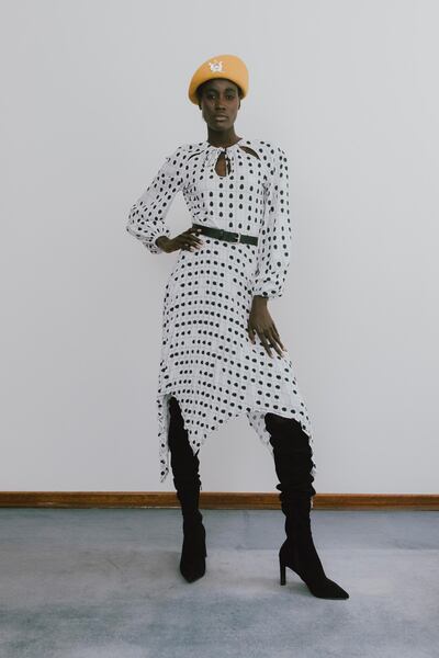 A look from Thebe Magugu's spring/summer 2021 collection. Courtesy Thebe Magugu