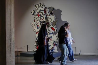 The Tehran Museum of Contemporary Art held an exhibition titled Art and War in May. AFP