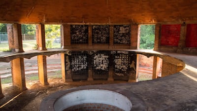 The ballet school's library had beautiful curving walls and no door. Photo by India Stoughton
