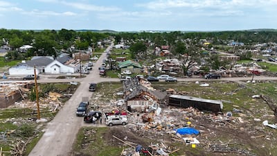 Homes destroyed a tornado Oklahoma, US. EPA