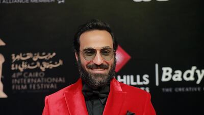 Egyptian actor Ahmed Fahmy arrives at the closing ceremony of the 41st Cairo International Film Festival. EPA