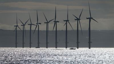 Teesside Wind Farm, near the mouth of the River Tees, off the North Yorkshire coast. The UK government has announced annual renewable energy auctions to boost the uptake of clean power sources such as offshore wind. PA