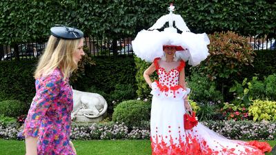 Horse Racing - Royal Ascot - Ascot Racecourse, Ascot, Britain - Racegoers during ladies day REUTERS