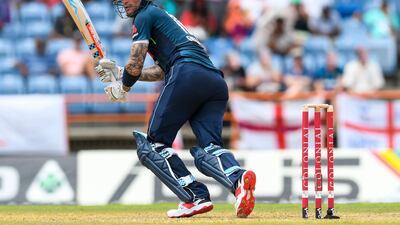 4. Alex Hales (England). The opener has been persona non grata with the England national team since a second failed test for recreational drug use led to him being omitted from the World Cup squad this year. His 87 not out for Maratha Arabians last year is the highest T10 league score to date. AFP