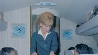 A Middle East Airlines – Air Liban flight attendant in the 1950s. Photo: Middle East Airlines – Air Liban