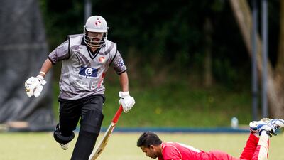 Swapnil also ran hard between the wickets, constantly leaving the opposition fielders a little unsettled. In the end, though, he perished, bowled out by Daesrath for an attractive 43. Chris Young / The National