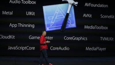 Apple senior vice president of internet software and services Eddy Cue talks about the new Apple TV. The new TV box is a significant upgrade from older versions the company has sold since 2007. The new device has a more powerful processor and updated software for running Internet apps and games on TVs, along with streaming music and video. It will start at $149 and will be available in late October. Monica Davey / EPA