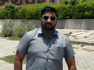 Mohit Chaprana, 34, was forced to take his children out of school because he could no longer afford the fees. Photo: Mohit Chaprana