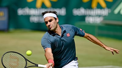 Roger Federer took the first set against Felix Auger-Aliassime at the Halle Open but a drop in level saw the Swiss lose the match. Getty Images