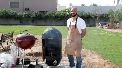 Hattem Mattar at his Mattar Farm Kitchen in Al Barsha. Pawan Singh / The National