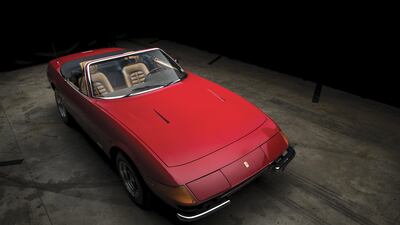 1973 Ferrari 365 GTB/4 Daytona Spider, €2.1 millon to €2.6m (Dh9.2m to Dh11.4m). R M Sotheby’s