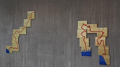 Kholeif's idea for Focus: Beyond Territory was inspired in part by Iftikhar Dadi and Nalini Malani's 1997 work Bloodlines, which looks at the dislocation and trauma associated with India's partition in 1947.