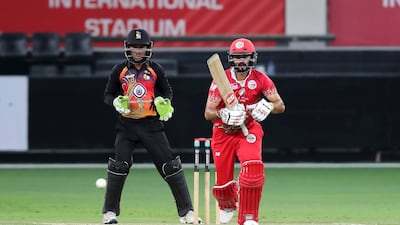 Jatinder Singh hit the highest score by an Oman batsman as he continued his affinity with Dubai International Cricket Stadium.