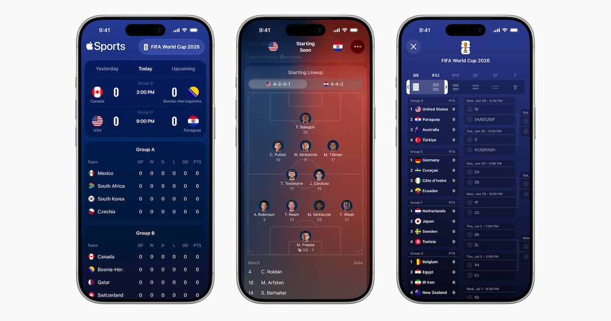 Apple Sports app now available in UAE and Saudi Arabia