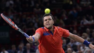 Jo-Wilfried Tsonga will meet Andy Murray on Thursday. Miguel Medina / AFP