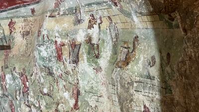 Clues about daily life in Roman times can be found by studying the paintings.