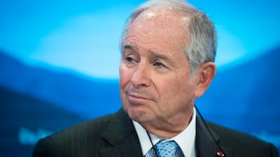 Blackstone Group co-founder Stephen Schwarzman sees a big V-shaped recovery in the US economy in the next few months. EPA