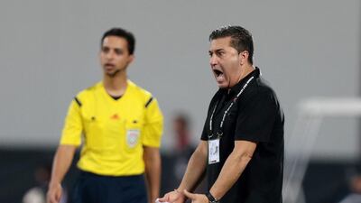 Al Wahda coach Jose Peseiro reacts during the Arabian Gulf League match against Fujairah at Al Nahyan Stadium in Abu Dhabi on October 27, 2014. Christopher Pike / The National