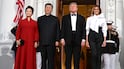 From left, China's first lady Peng Liyuan, President Xi Jinping, US President Donald Trump and first lady Melania Trump at the White House on September 24, 2026. Photo: Annabelle Gordon / CNP / Bloomberg