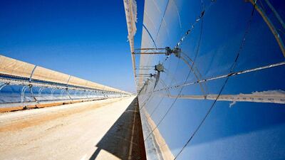 The Shams 1 - the largest renewable energy project in the Middle East - can power 20,000 homes. Mike Malate / Shams Power Company