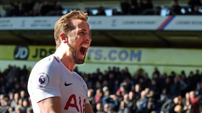 Harry Kane has struck 24 Premier League goals for Tottenham in the 2017/18 season, joint-level with Paris Saint-Germain striker Edinson Cavani across Europe's top five league. Gerry Penny / EPA