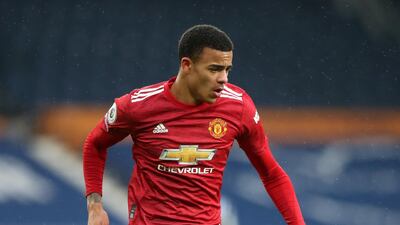 United substitute Mason Greenwood. Getty