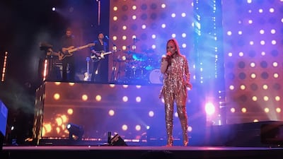 Jennifer Lopez performed for over an hour at the Gala Dinner for the Stars held at Atlantis The Palm on November 15