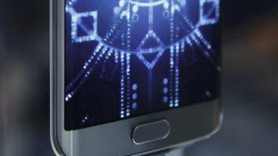 A Galaxy S6 edge smartphone is seen on display at the Samsung Galaxy Unpacked event. The S6 weighs just 138g, while the Edge weighs in at 132g. Albert Gea / Reuters