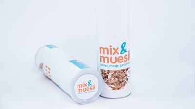 Mix & Muesli allows customers to create their own combinations and saves them for future orders. Courtesy Mix & Muesli