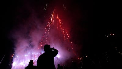 New Years Day fireworks at Burj Khalifa in Dubai on January 1, 2012. Jeffrey E Biteng