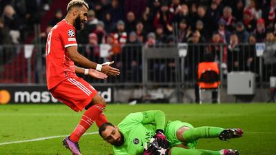 PSG RATINGS: Gianluigi Donnarumma 7: Fine save low down to deny Musiala goal just after half-hour mark and to deny Davies in last few minutes. Left exposed by defence for both Bayern goals. EPA