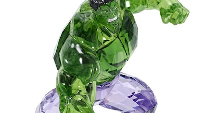 The Incredible Hulk crystal figurine, Dh2,960