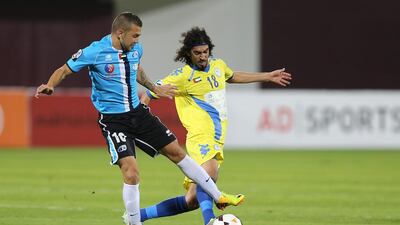Baniyas, in blue, are languishing in eighth place in the Arabian Gulf League. Mostafa Reda / Al Ittihad