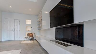 The duplex on offer straddles the building’s two top floors. Courtesy Luxhabitat