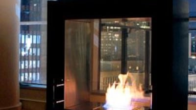 The Fusion fireplace by Ecosmart sells from Dh34,900.