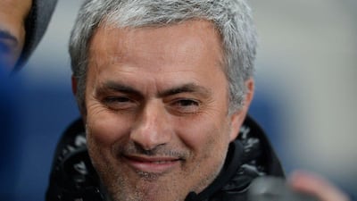 Jose Mourinho and Chelsea are third in the Premier League, tied with Manchester City on points at 53. Andrew Yates / AFP