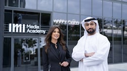 Chantal Saliba and Khalid Al Hosani. Photo: IMI Media Academy