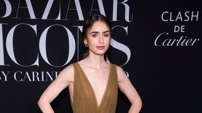 Lily Collins attends the 'Harper's Bazaar' celebration of 'Icons By Carine Roitfeld' during New York Fashion Week on September 6, 2019. AP