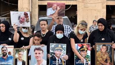 Families of victims of the massive blast in Beirut continue to call for justice and for those responsible to be held to account. EPA