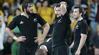 Richie McCaw, centre, and the All Blacks went back to their roots to try to erase the Tri Nations defeats as they prepare for their World Cup campaign.