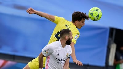 Pau Torres 7. The local hero. Played accurate balls forward towards Moreno and finished an excellent league season in the centre of defence. He has many suitors for his €65 million buyout clause, including United, who he’ll play against on Wednesday. Stepped out to rule Benzema offside for what he thought was a goal, but then deflected Modric’s winner past his own goalkeeper. AFP